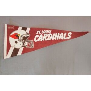 Vintage NFL St. Louis Cardinals Football Felt Pennant 12"x30"